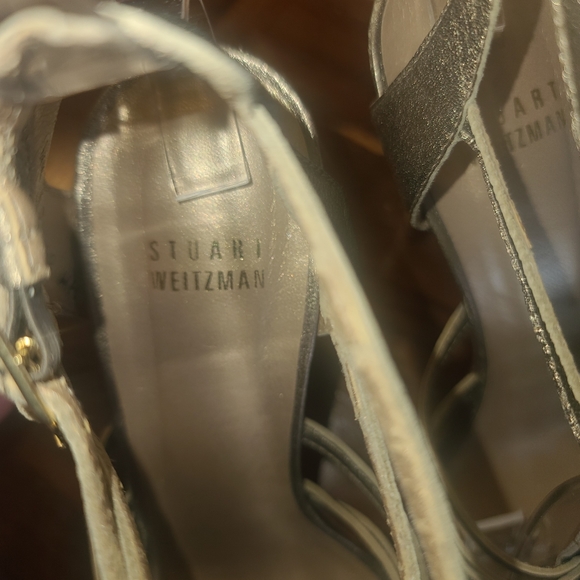 STUART WEITZMAN OPEN TOE PLATFORM HEELS SIZE 7 - Picture 2 of 10